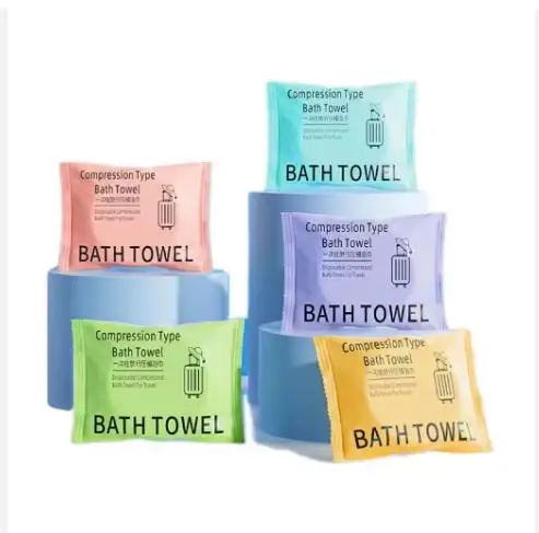 Compressed Bath Towel Plant Fiber Bath Towel Compressed Quick Water Absorption Compress Towel Disposable