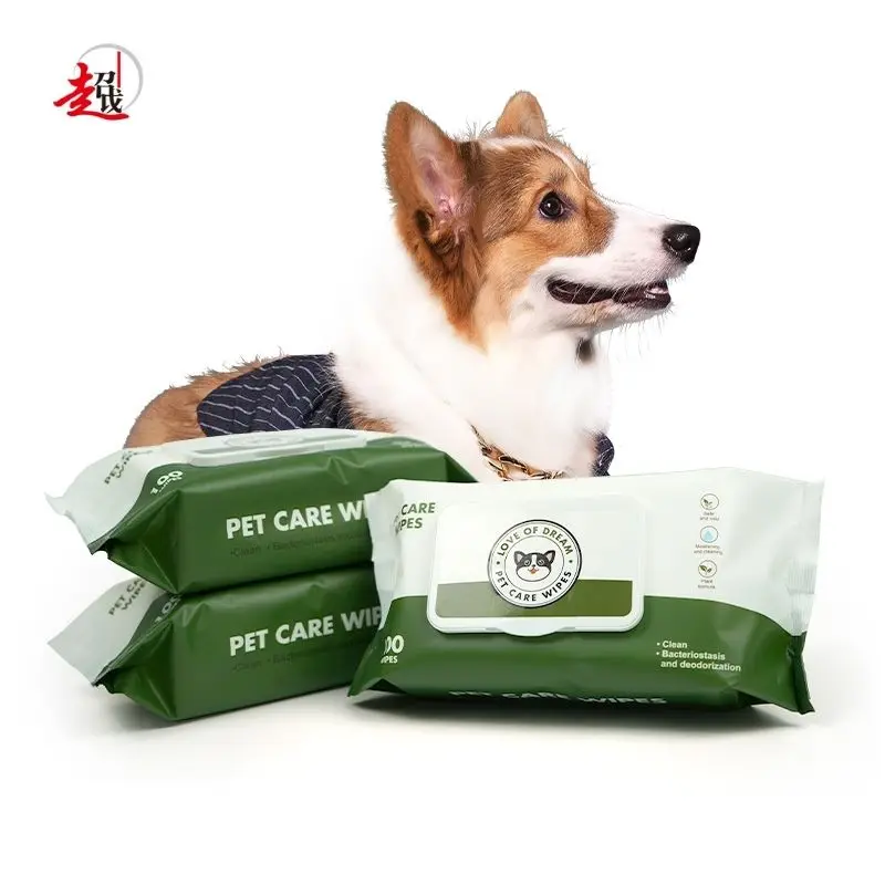 big size animals cats care  dog disposable towels For Cleaning pet wholesalewet wipes