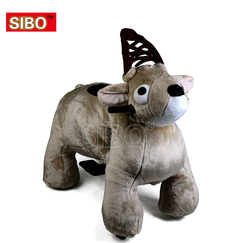 Hot Selling  Animal Scooters Electric Ride on Toy Music Plush Zoo Animals Ride for Shipping Mall