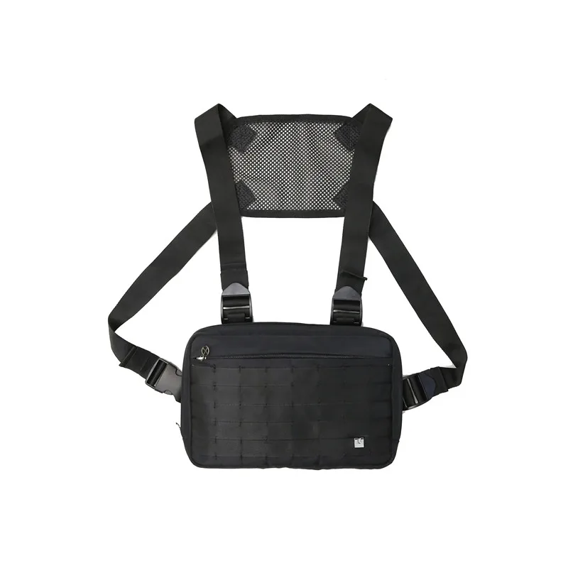 Outdoor Waterproof Universal Nylon Unisex Sports Custom Tactical Rig Chest Harness Vest Bag