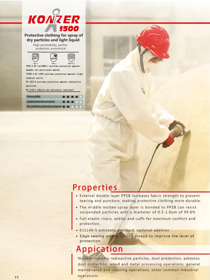 Hazmat Suit Safe Suit Men Isolation Hazmat Spray 50 Gsm Work White Mechanic Paint Bio Hazard Disposable Overall Coverall