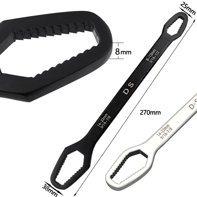 Material Chrome-vanadium Electroplated Adjustable Universal Socket And Wrench Sets