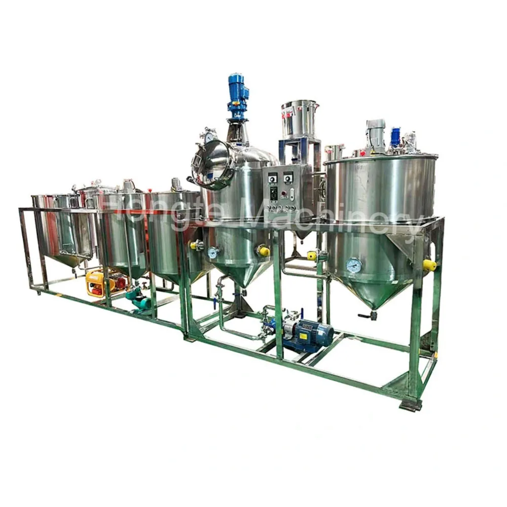 Sunflower Seeds Oil Refining Plant Refining Machine Peanut Oil Refinery Machine Oil Processing