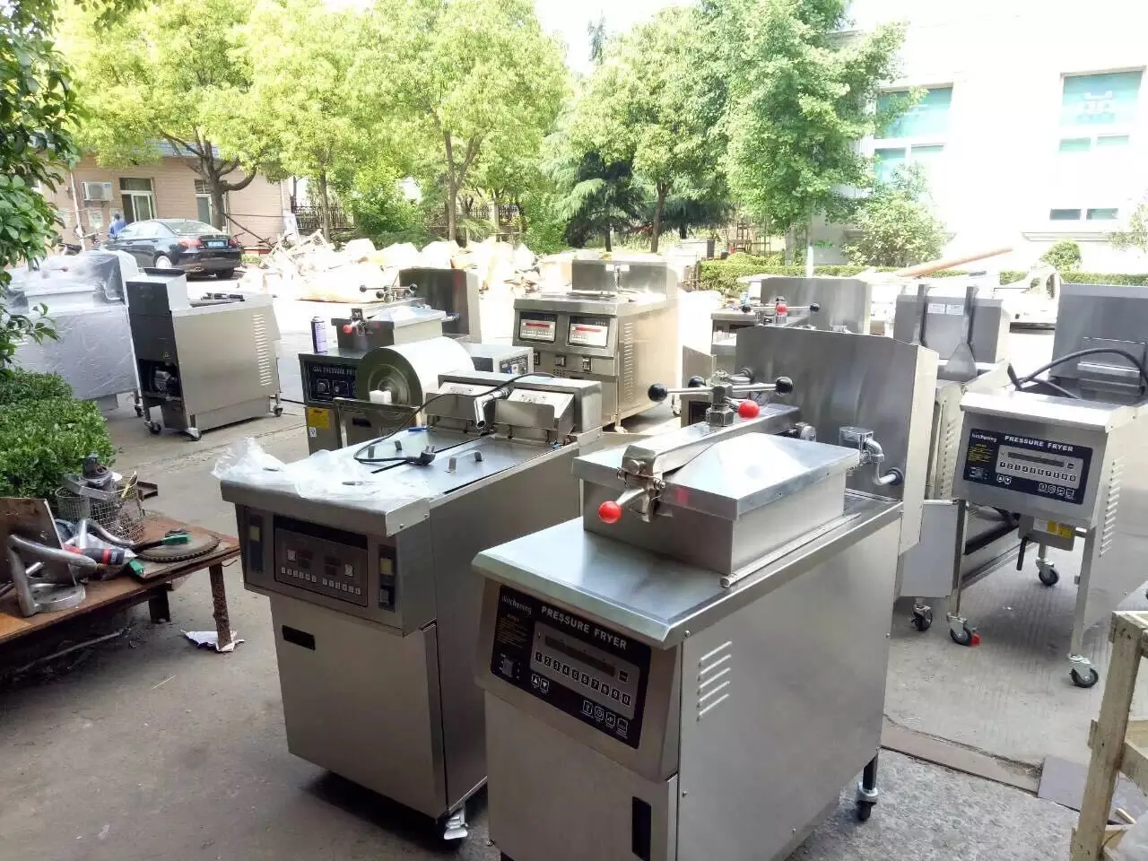 MIJIAGAO  computron PFE-600C ventless deep fryer maquina freidora de papas broasted chicken frying machine