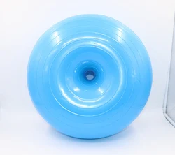Hot Selling 50cm Exercise Yoga Ball PVC Pink Doughnut Shape Yoga Balls Balance Trainer Thicken Anti-Explosion Inflatable Seating