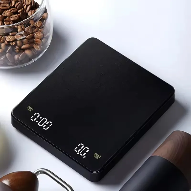 Цифровые кухонные кофейные весы Timemore 3 кг с батареей таймера