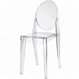 French Style Crystal Clear Plastic Polycarbonate Tiffany Resin Chair Chiavari Acrylic Ghost Hotel Event Wedding Chairs