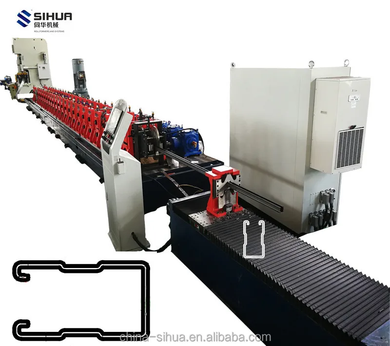 Installed Bracket Roll Forming Machine C Purlin Roll Forming Machine Mounting System Frame Machine