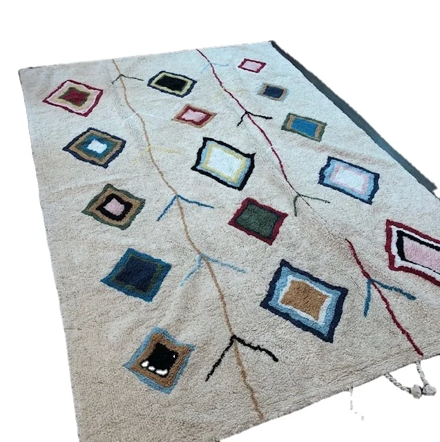 luxury hand knotted cotton woven tufted texture rug HandMade Banjara Bohemian Bag from India Multi Color Jute Bag Boho Festival