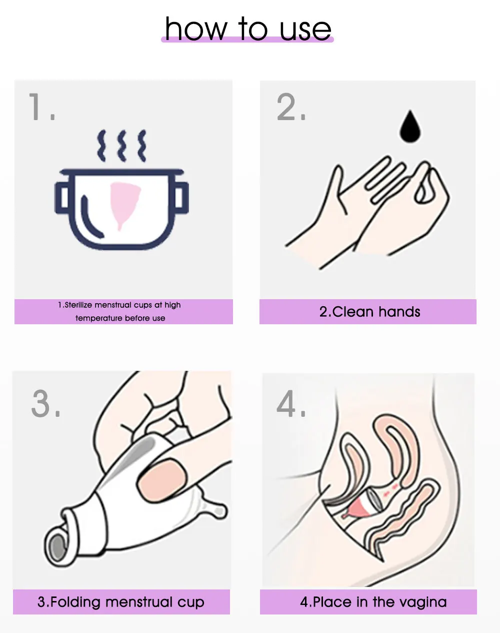 Медицинская силиконовая менструальная чаша Женская менструальная чаша многоразовая менструальная чаша