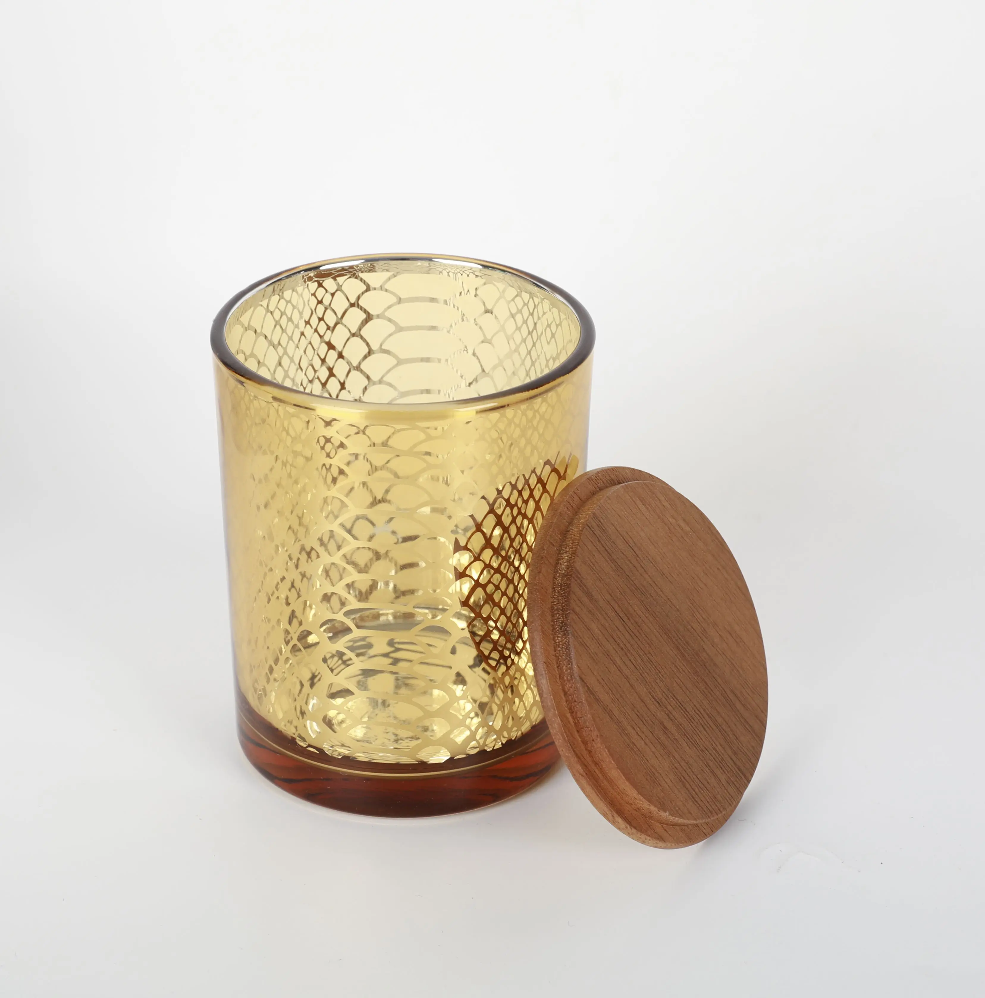 Custom Engraving Logo Smooth Touch Feel Wood Lid For Beer Can Glass Storage Camdle Jar Wood Lid