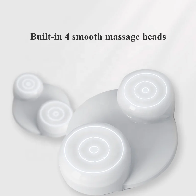 Color oem breathable foam elastic fabric leg waist neck body heating battery operated massage pillow cushion