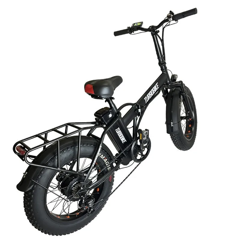 Electric Folding Bicycle 48V500w Off-road High-end Mountain Power Motorcycle Snow Fertilizer Tire Battery Car