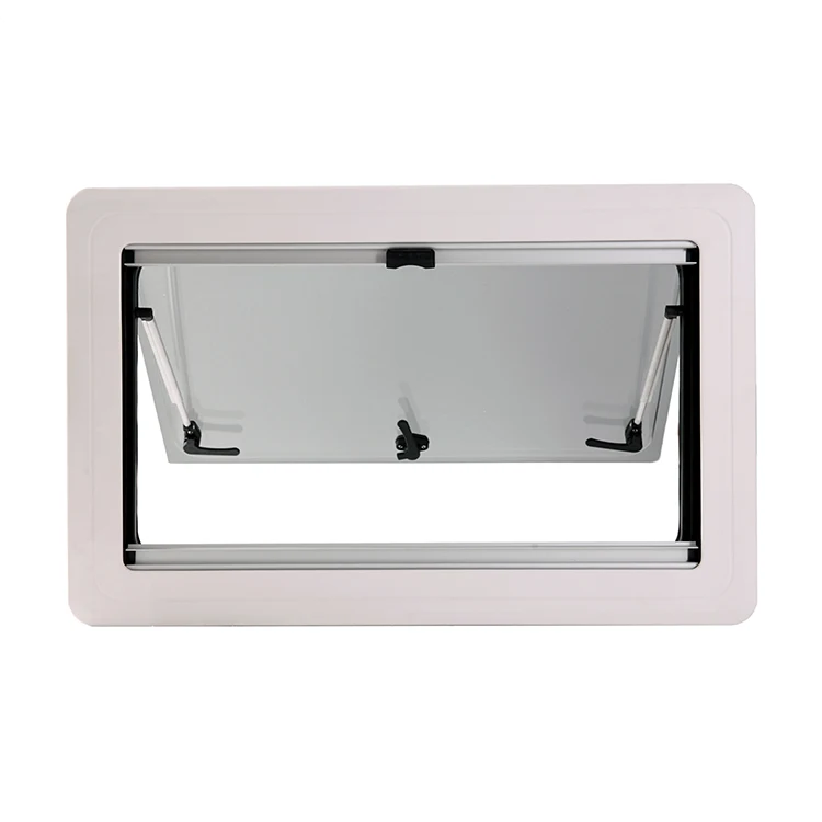 Hot sale factory direct product Right Angle RV Window the 3C and E13 certifications max opening 70 degree caravan window