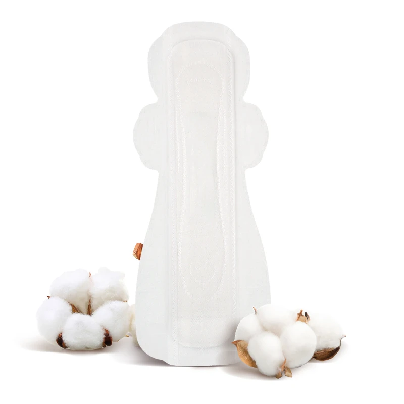 Sanitary pads wholesale for women 100% cotton white liners for girls carton boxes OEM Brand sanitary nakpins