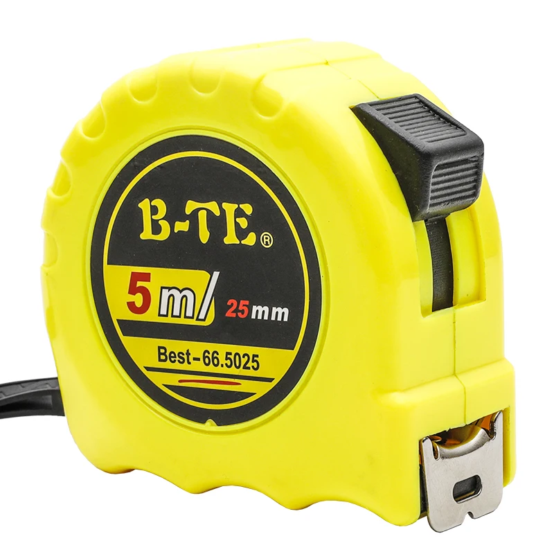 BTE High Aaccuracy New ABS Plastic Steel Tape Measure Customized Logo Economical Steel Tape Meas Material  Measuring Tape