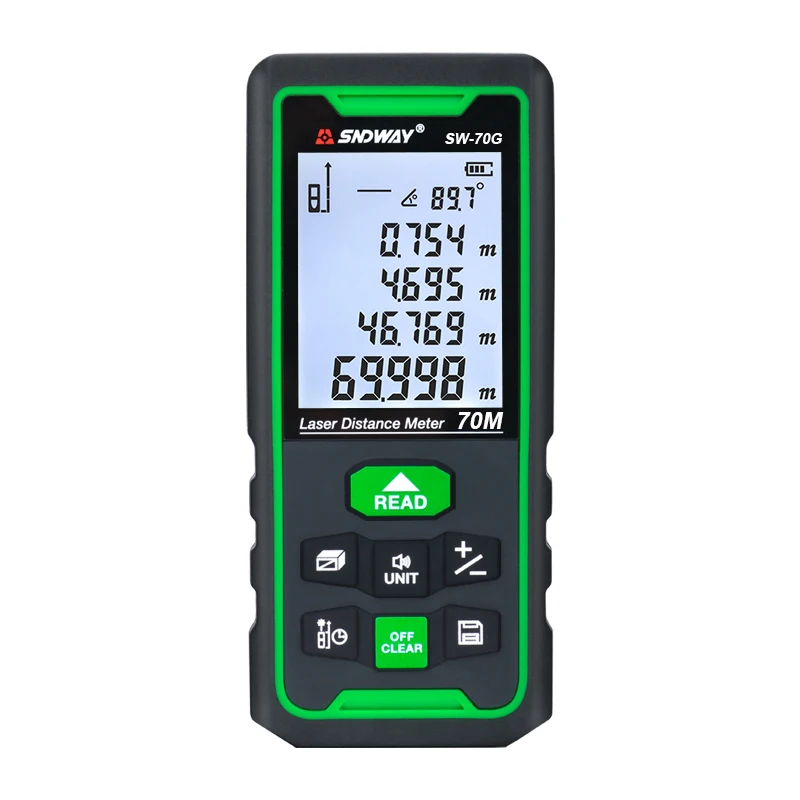  SNDWAY Новый карманный портативный 50 м высокоточный лазерный дальномер SW-50G модуль для измерения