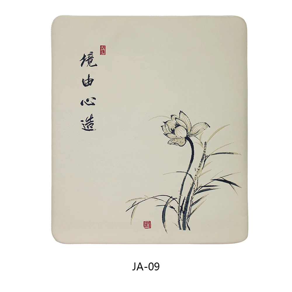 Chinese words embroidery Mouse Pads Small Gaming Mouse pads Nonslip Rubber Mat Company Desk Pad Design For Gift Cute Rugs