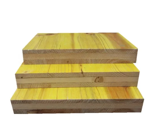 Linyi manufacture 27mm Chinese Fir Core Panel 3 -Ply yellow formwork for construction