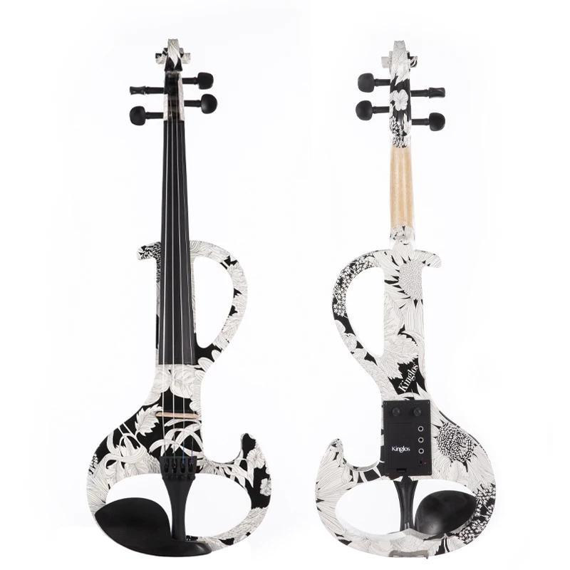 bridge piezo pickup wood wine bottle display bass guitar blue color electronic violin