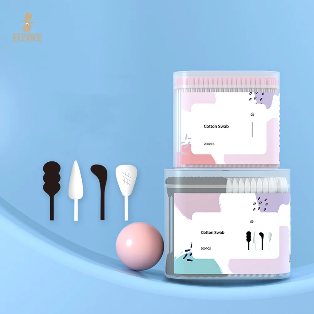 Eco-friendly Double Head Cotton swab Sticks Cosmetic Beauty Tools For Beauty Makeup Nose Ears Cleaning