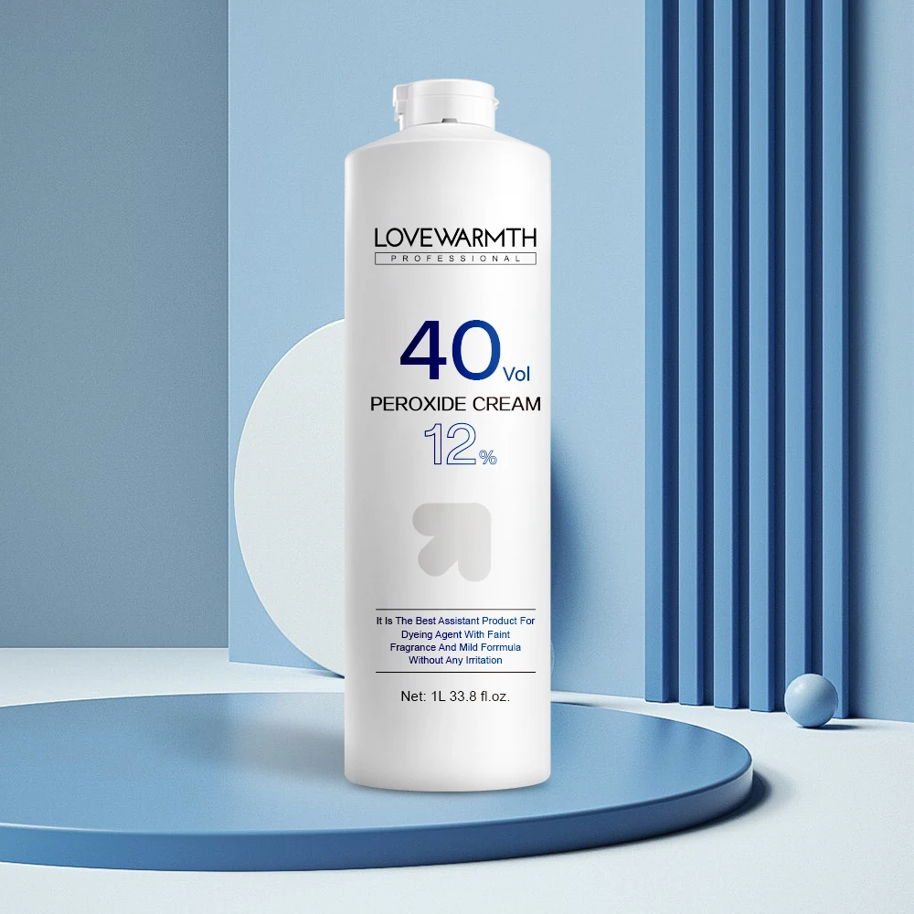 Zhongshan Factory Hair Color Developer Peroxide Mix Hair Dye Oxidant Cream 3% 6% 9% 12 % for Salon Use
