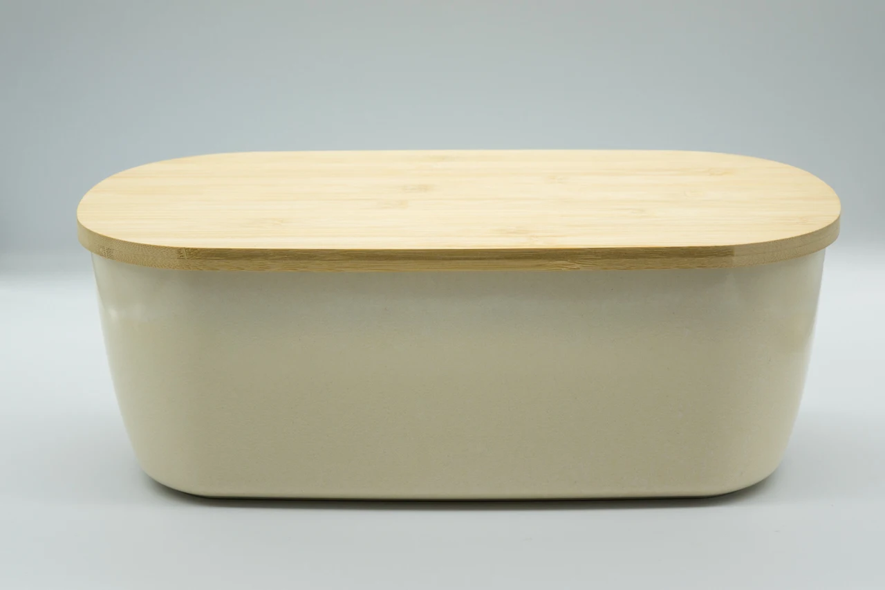 Manufacture custom logo large lunch box bins wooden topper bamboo lid for glass food or cream jar for candle seed