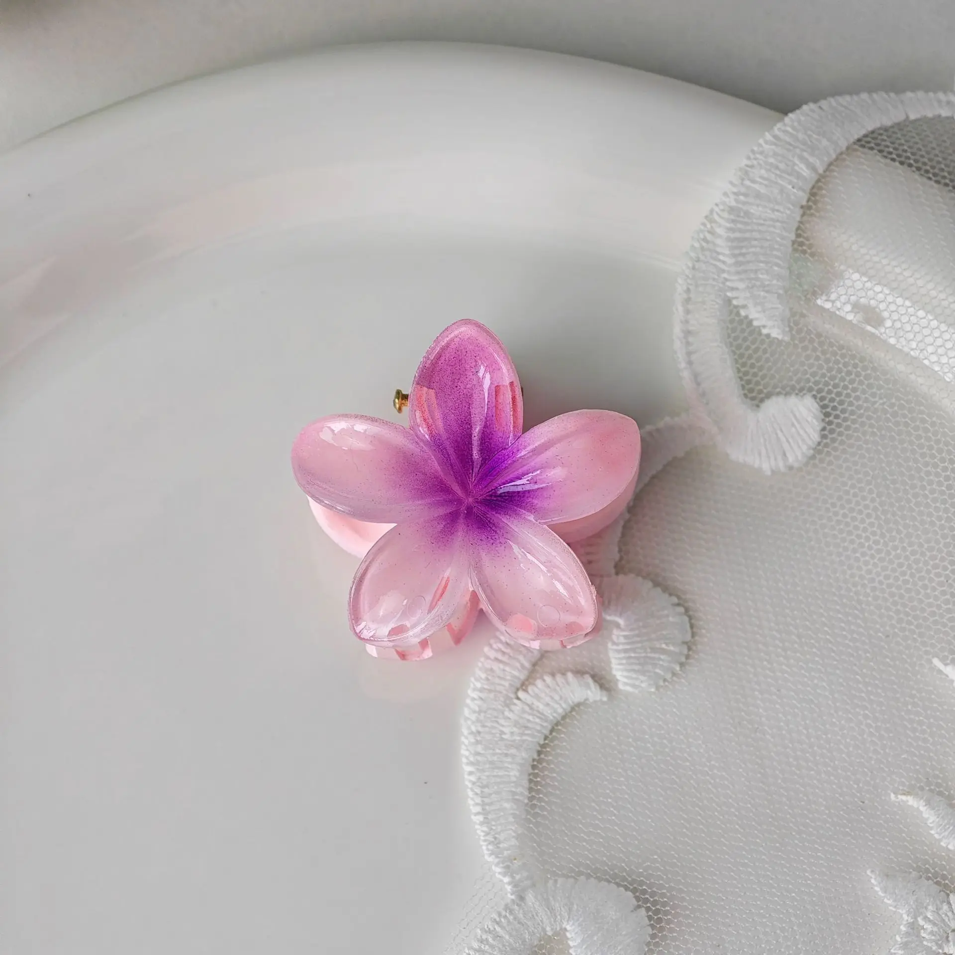 8cmFri fri grab clip Bauhinia hairpin Cross-border candy color