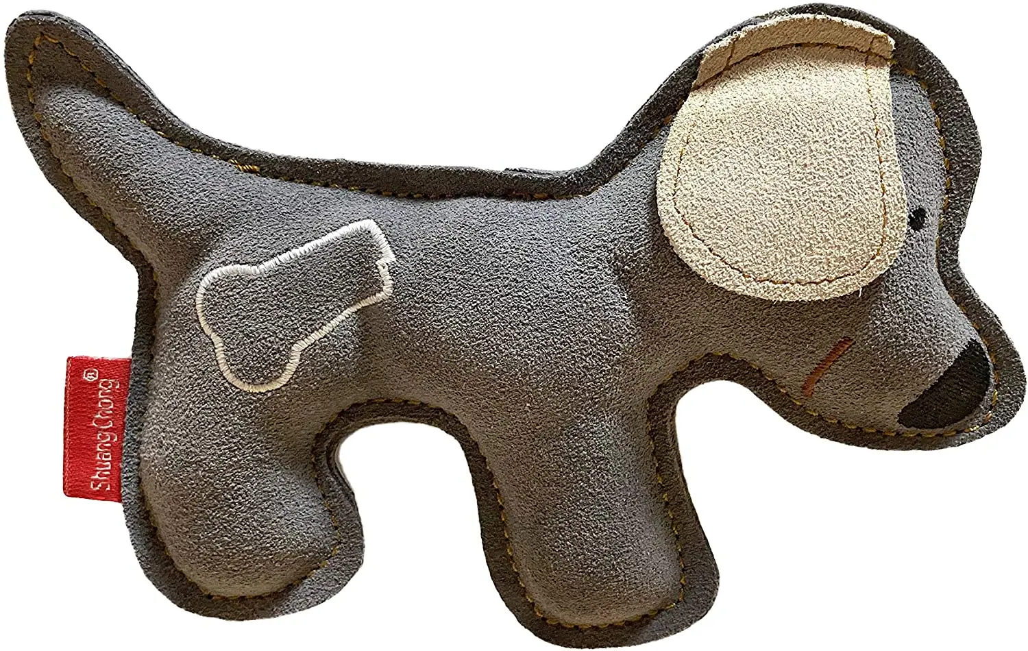 Dura-Fused Leather Dog Chew Toy, Bone, Horse