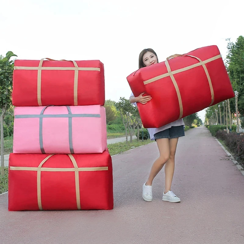 High Quality Customizable Extra Large Capacity Moving Luggage Packing Bag Clothes Storage Bag With Zipper