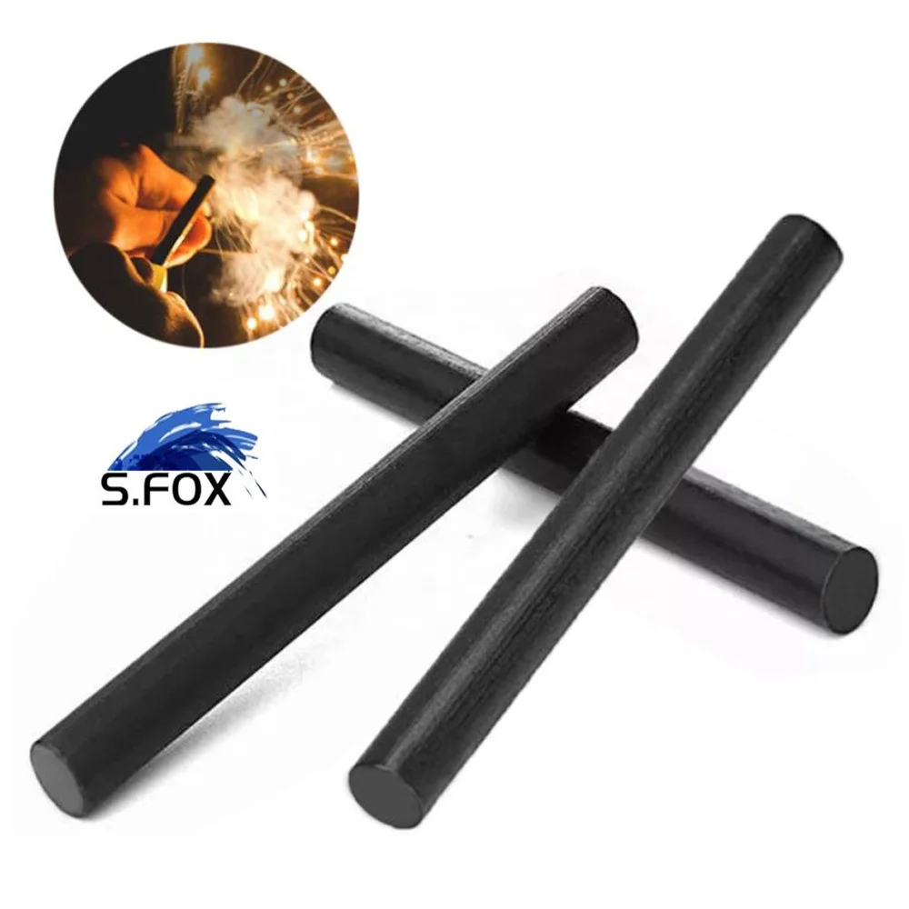 
Outdoor Camping Equipment 1/2x 6 Inch Drilled Survival Flint Ferrocerium Rod 