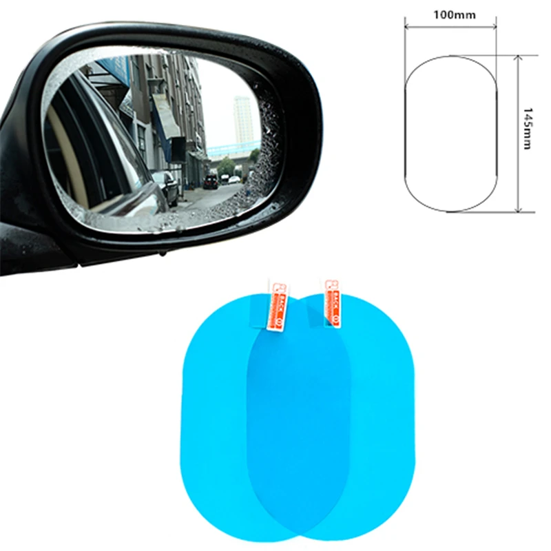 Anti Fog Car Mirror Window Clear Film Antir Rearview Mirror Protective Film Waterproof Rainproof Car Sticker Car accessories