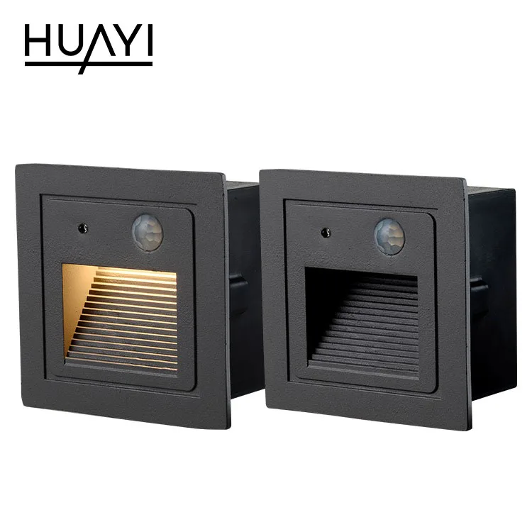  HUAYI супер яркость умное управление водонепроницаемый IP65 SMD 1W лестница настенная Встраиваемая светодиодная ступенчатая