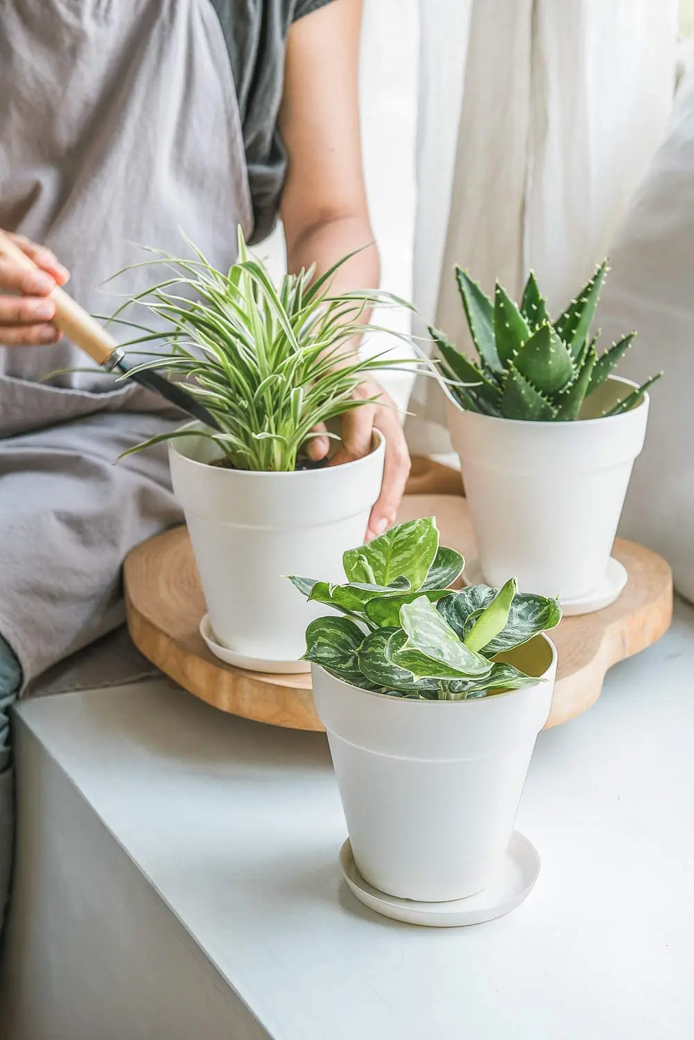 wholesale bulk Custom planters cheap stackable flower pots white eco friendly bamboo fiber garden flower pots