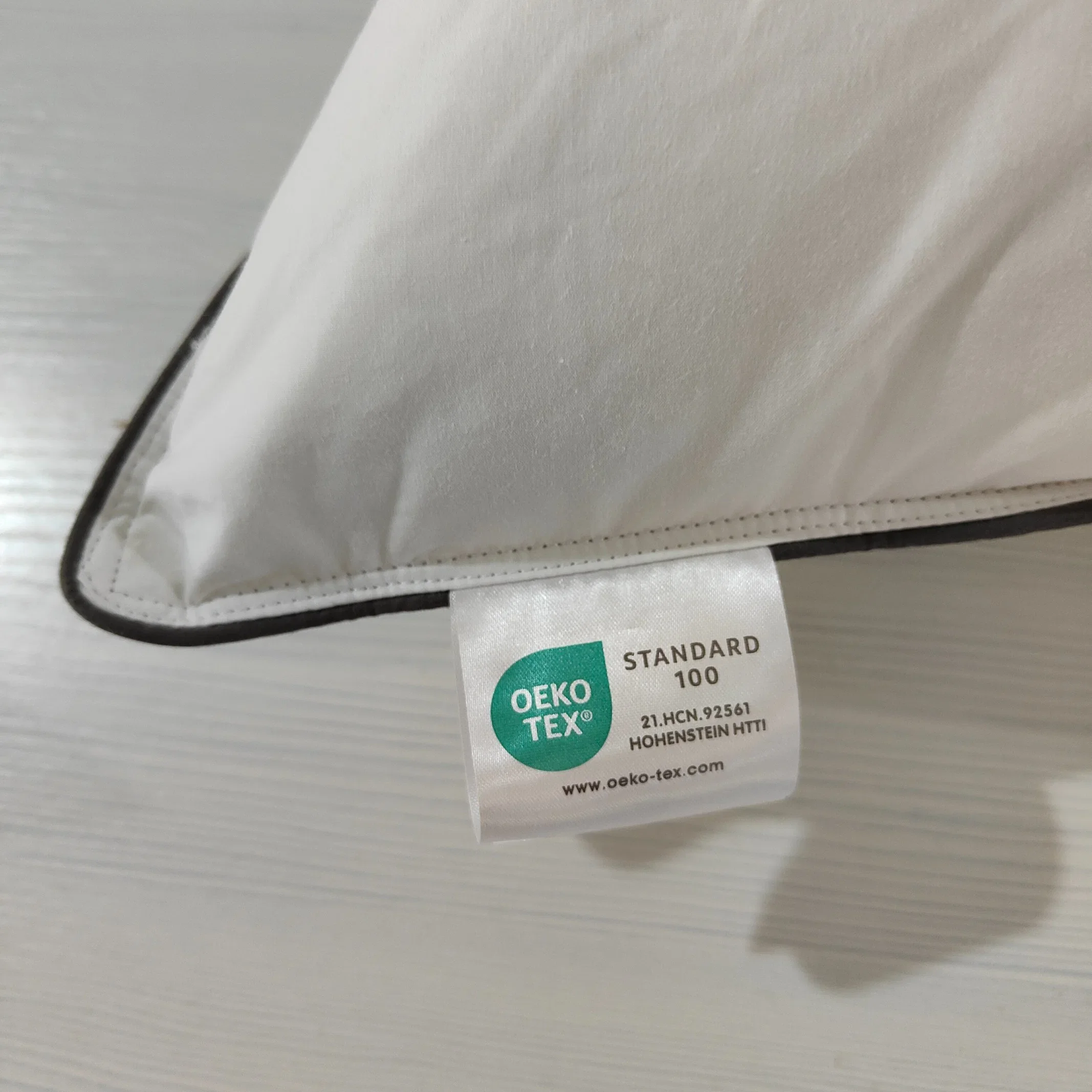 Star rated luxury hotel ultra soft and cheap polyester ultra-fine fiber feather hotel sofa hard cushion pillow