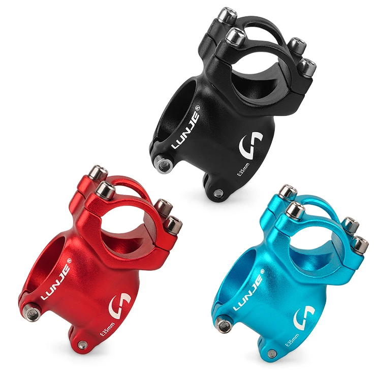 LUNJE MTB New Stem 35mm Dh Am Enduro Stem Cnc High-Strength Mountain Bike Power Stem 31.8/25.4*35mm Bicycle Parts