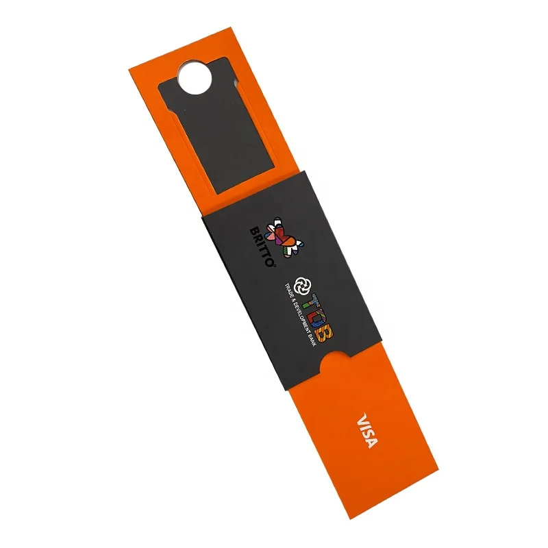 Personalized printing shopping card packaging box buying card holder