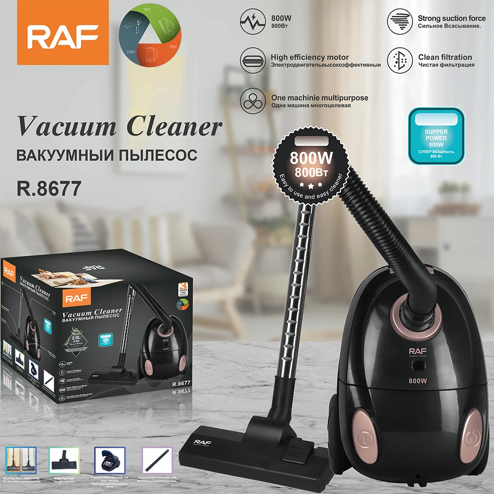 RAF Household 800W Strong Suction Hepa Filter Cyclone Vacuum Cleaner Hose Bagged Canister Vacuum Cleaner
