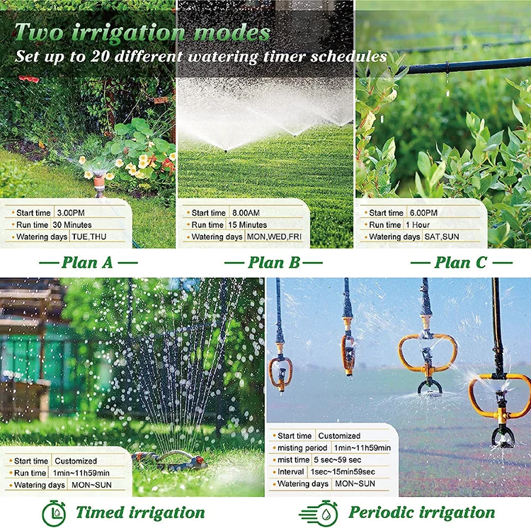 New Design Outdoor Yard Digital Automatic Irrigation Watering System Timer Water Controller Garden Sprinkler Timer