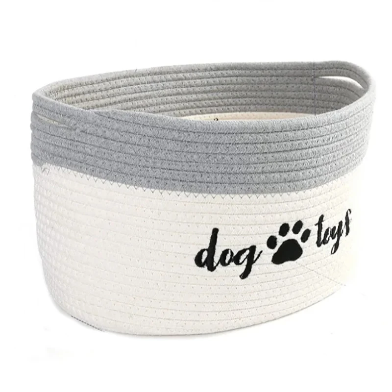 Household Baby Dog Gift Cotton Rope Baskets for Storage