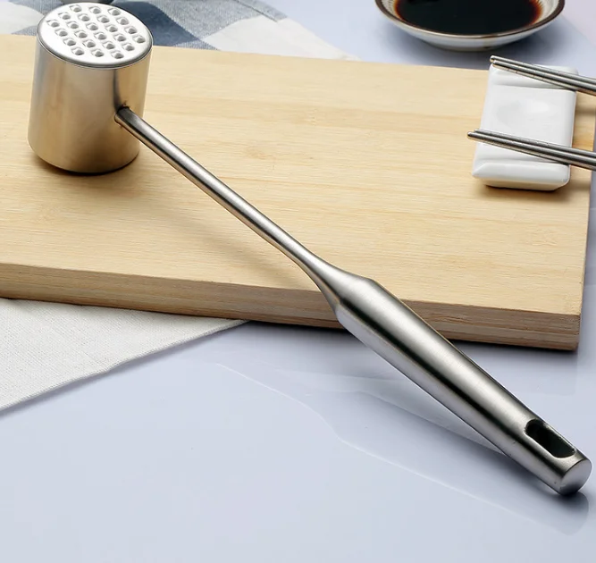 Amazon kitchen gadgets vegetable fruit tools meat heavy sturdy meat mallet pounder hammer stainless steel metal meat tenderizer