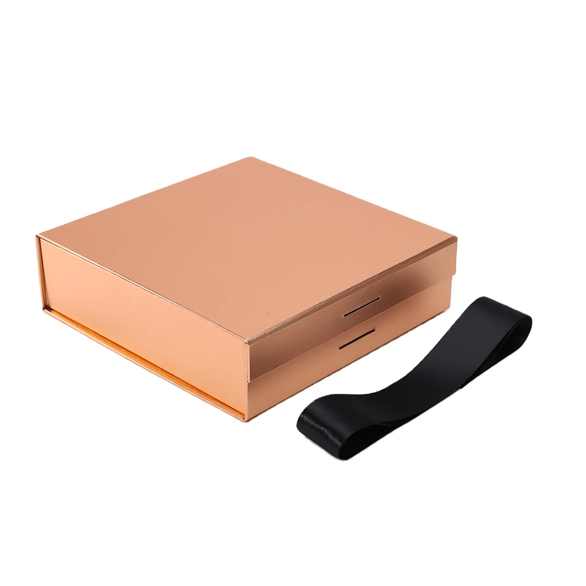 Wholesale Custom cosmetic make up rigid Box Luxury Gift Magnetic paper Box packaging With LOGO lid ribbon