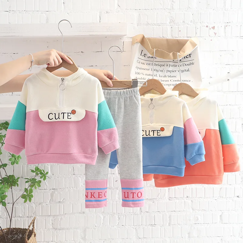 New arrival spring autumn sweet blouse jeans 3 to 8 years old kids girls fashion size two piece sets