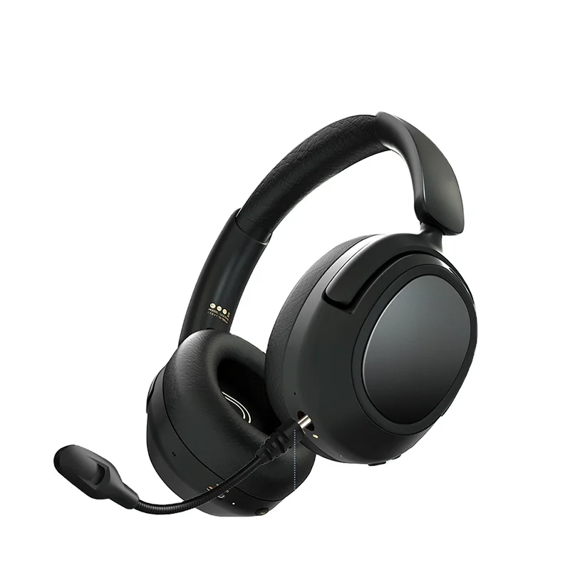High End Deep Bass Sterer Professional ANC Noise Canceling Wireless 2.4G Gaming Over Head Headphone With Mic