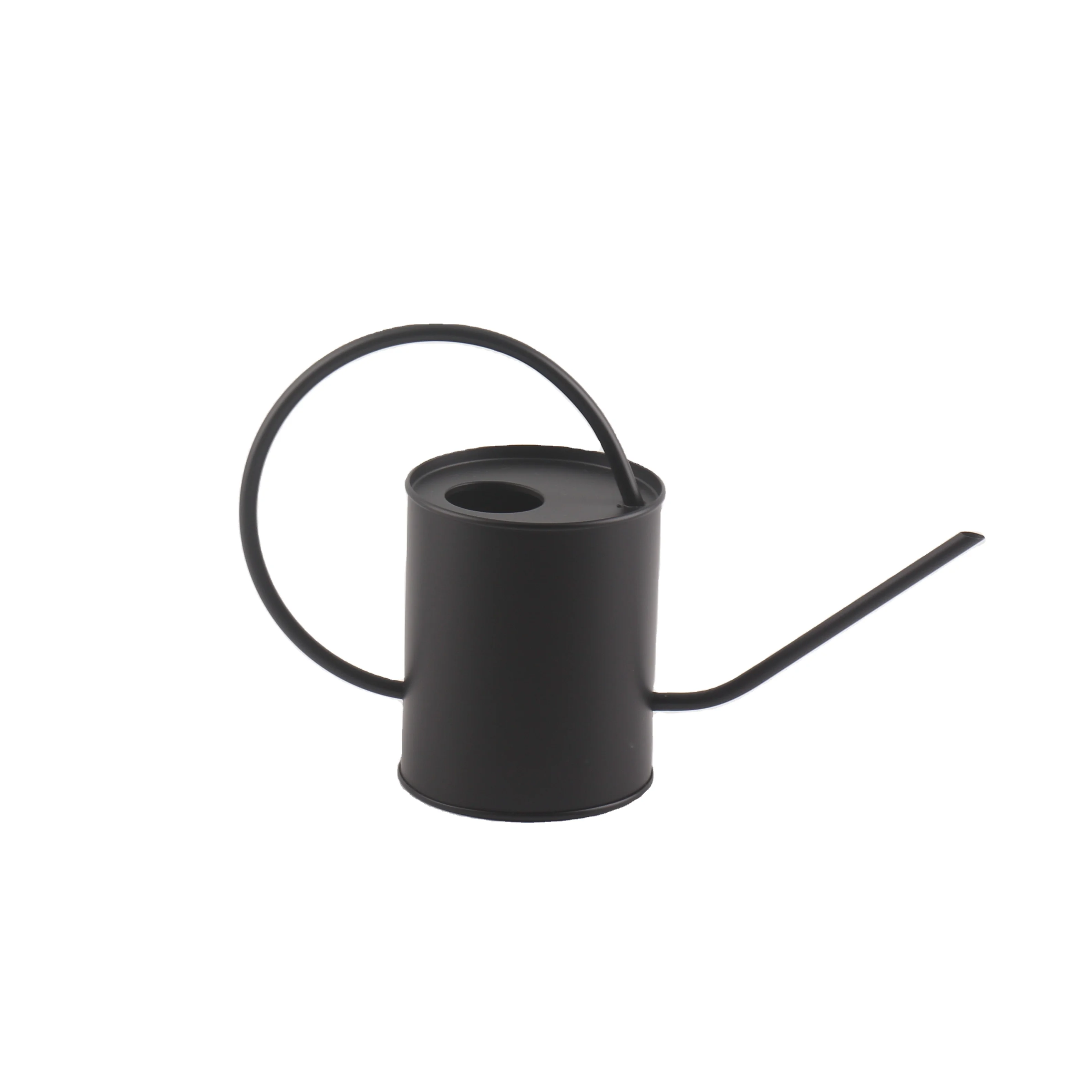 Retro Manufacturer Black Metal Watering Can  1.0L 1.3L 1.5L Stainless Steel  Planting Pot With Long Spout