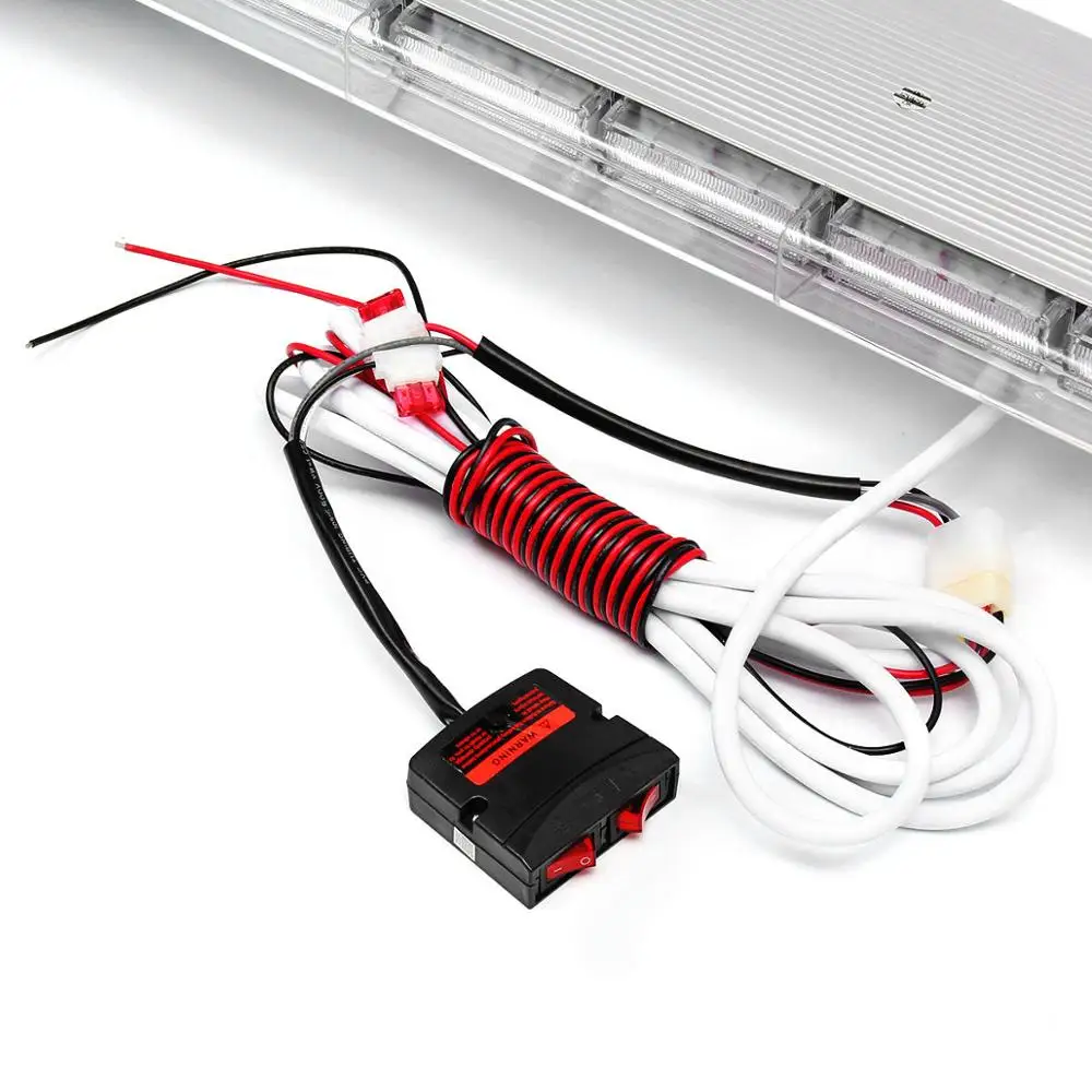 
40 56 72 88 80 96 104 112 LED Emergency Warning Strobe Light Bar Visor Response Lamps 