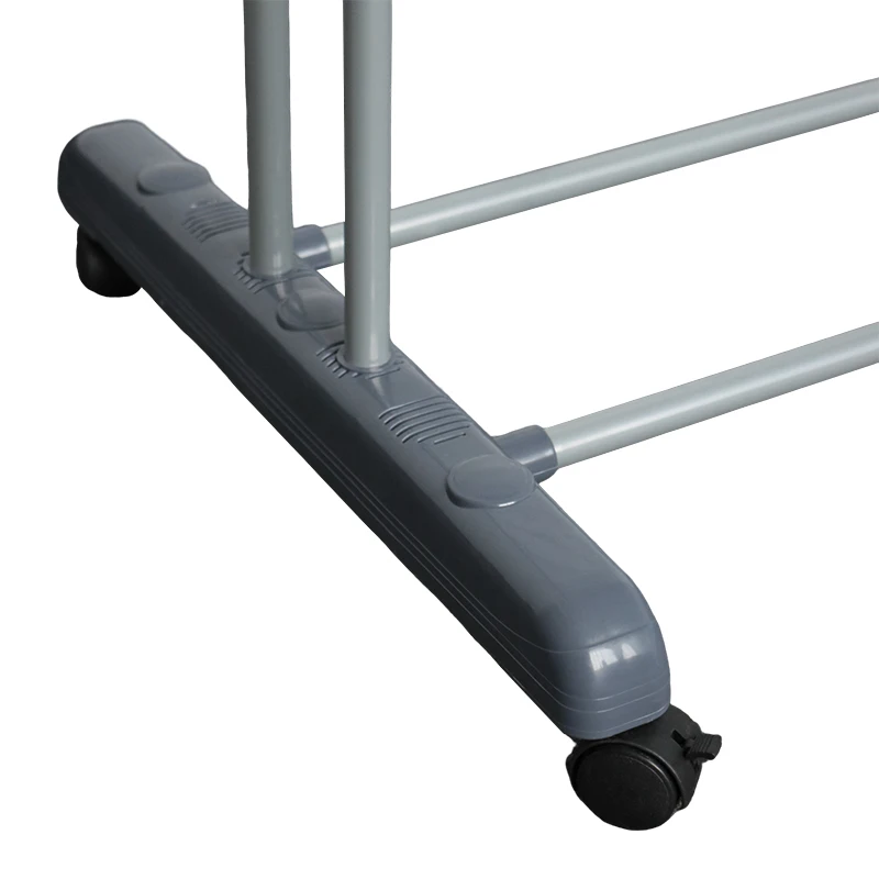 Cloth Drying Rack Folding Clothes Rail 3 Tier Clothes Horses Rack Stainless Steel Laundry Garment Dryer Stand With Two Side Wing