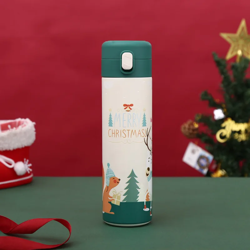 New design vacuum thermos flask water bottle Stainless steel Thermoses Christmas gift couple gift cup