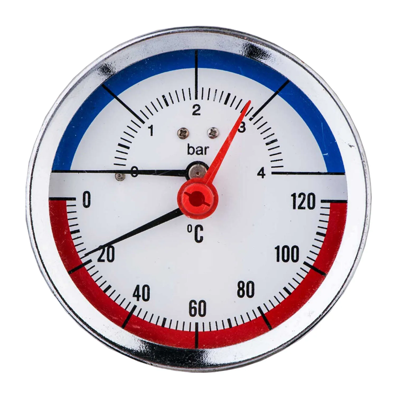 Hot water temperature gauge