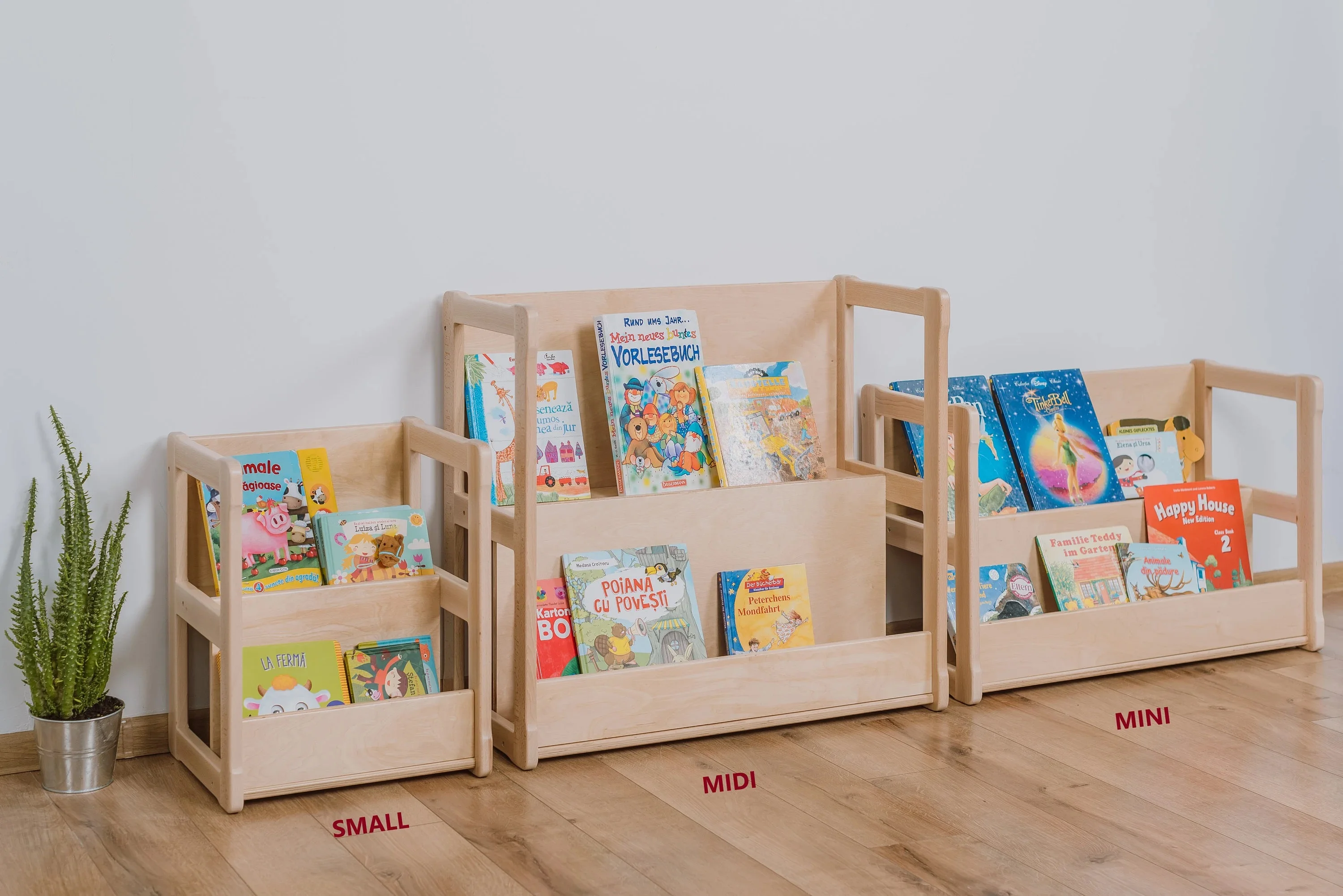 Small Size Wooden Bookshelf Kids Room Modern Design Kids Bookshelf Storage